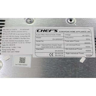 Bếp điện từ Chefs EH-MIX544