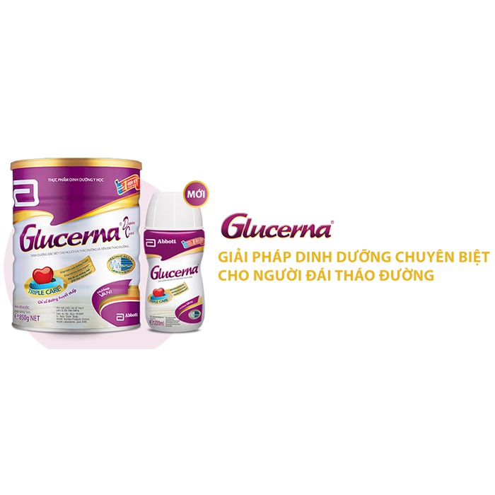 GLUCERNA DATE MỚI + SỮA PHA SẴN