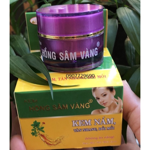 Kem Nám, tàn nhang, đồi mồi HỒNG SÂM VÀNG 5g
