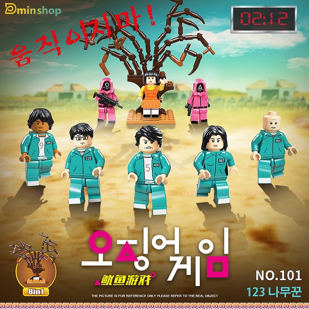 Min M79 - Lego Squid Game Hàng Chính Hãng - Lắp Ghép Mô Hình Trò Chơi Con Mực Siêu Hot