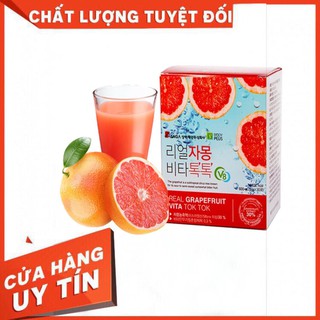 Trà bưởi giảm cân hàn quốc real grapefruit vita tok tok - có hóa đơn