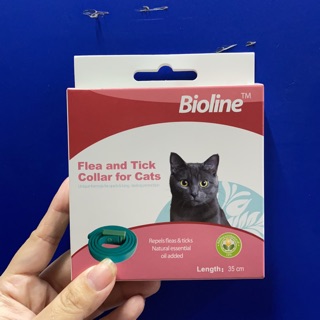 VÒNG CỔ CHỐNG VE RẬN CHO MÈO BIOLINE (hình thật)