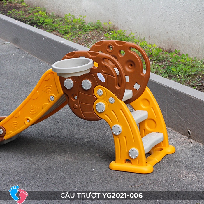 Đồ chơi cầu tuột trượt kèm bóng rổ BABY PLAZA YG2021-006
