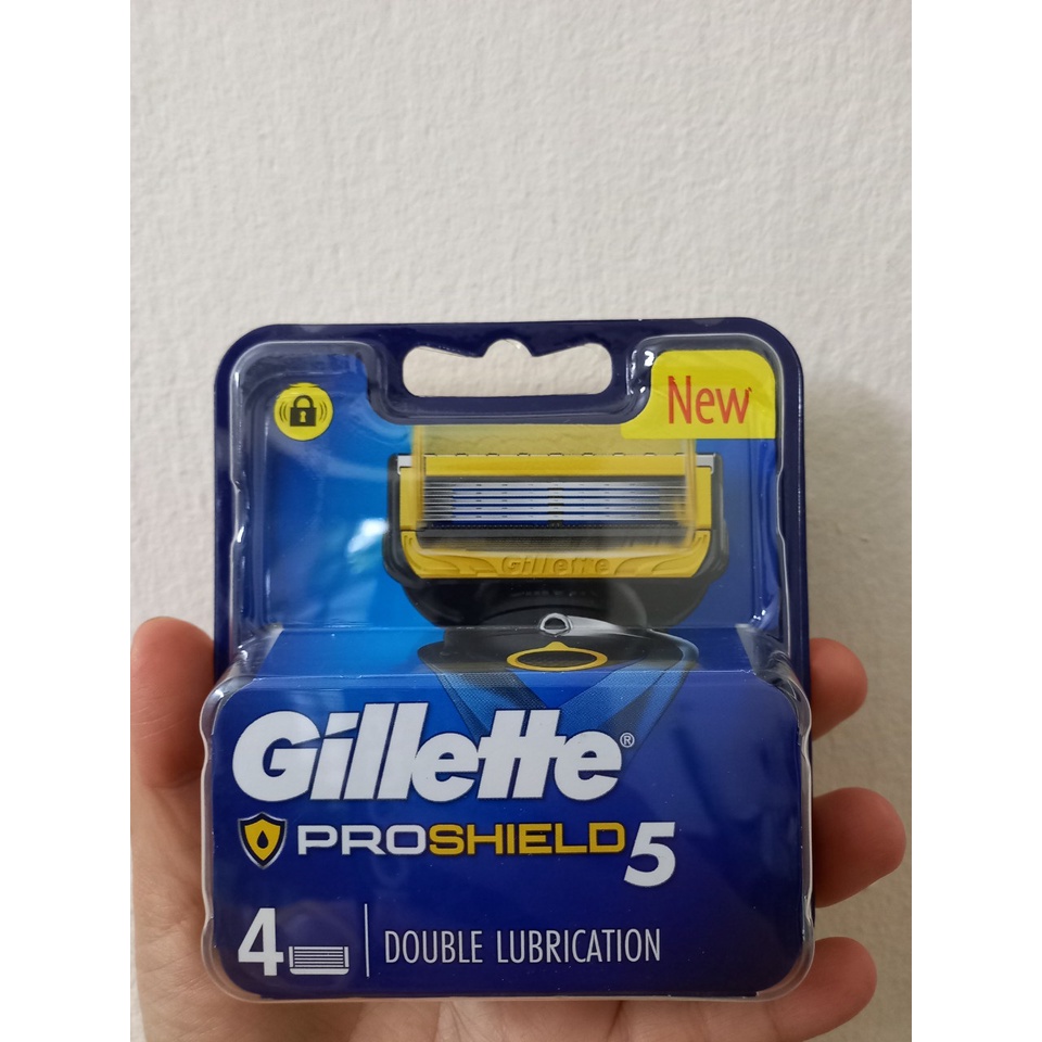 Hộp lưỡi dao cạo râu Gillette 5 lưỡi Fusion proshield/  Proglide Proglide power ( mẫu mới)