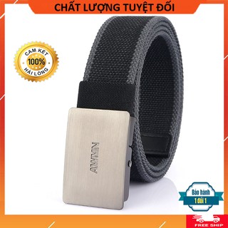 Dây lưng lính vải bố Mặt thép không gỉ phong cách, Dây lưng Nam quân đội vải dù siêu bền