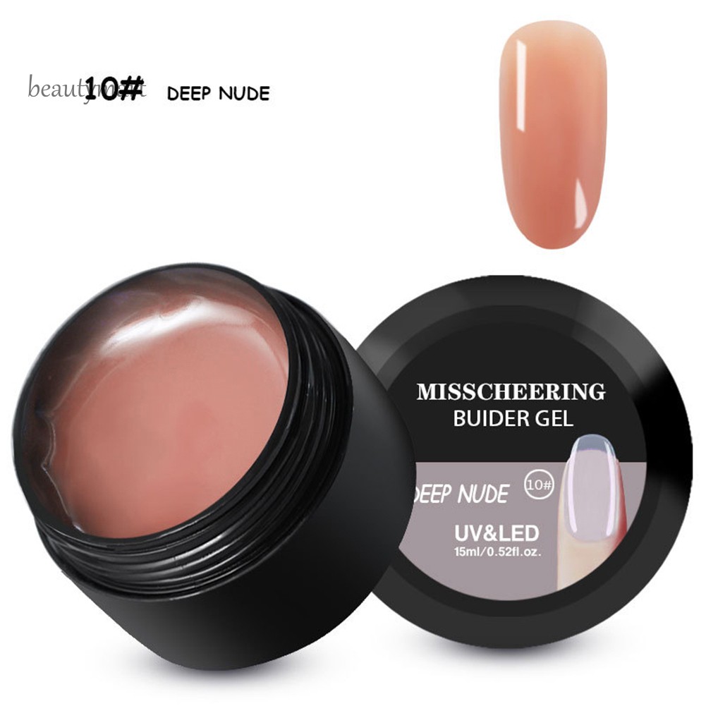 Hũ 15ml gel nối móng tay khô nhanh tạo lớp móng dày dặn