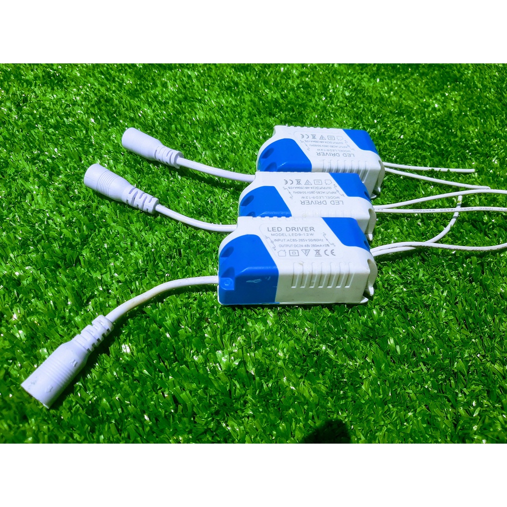 Tăng Phô Driver Đèn Led Âm Trần Ốp Trần 9W 12W 15W Jack Tròn 1 Chế Độ Sáng