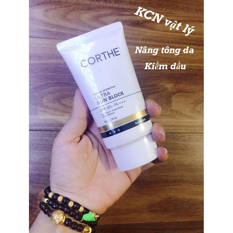 Kem Chống Nắng Vật Lý Corthe Dermo Protection ULTra Sun BLock SPF50+ PA+++ Hàn Quốc BÔNG SHOP | BigBuy360 - bigbuy360.vn