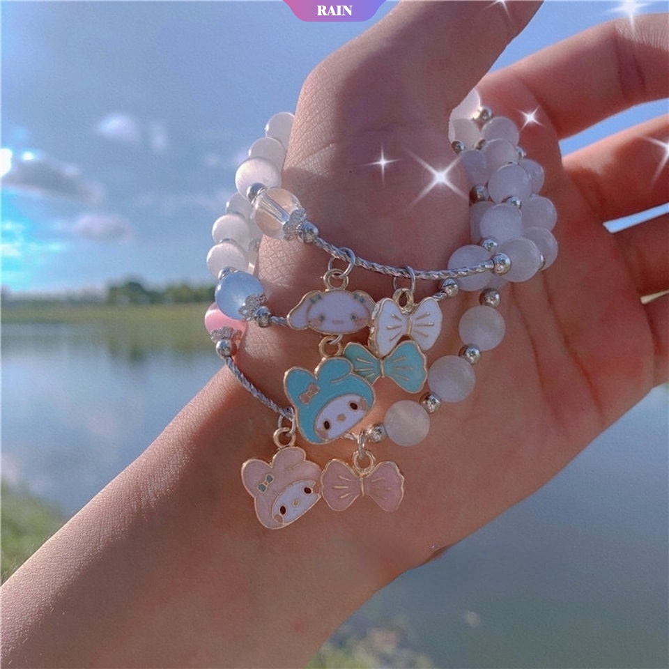 Vòng Tay Đính Đá Pha Lê Họa Tiết Hoạt Hình Dễ Thương Dành Cho Nữ