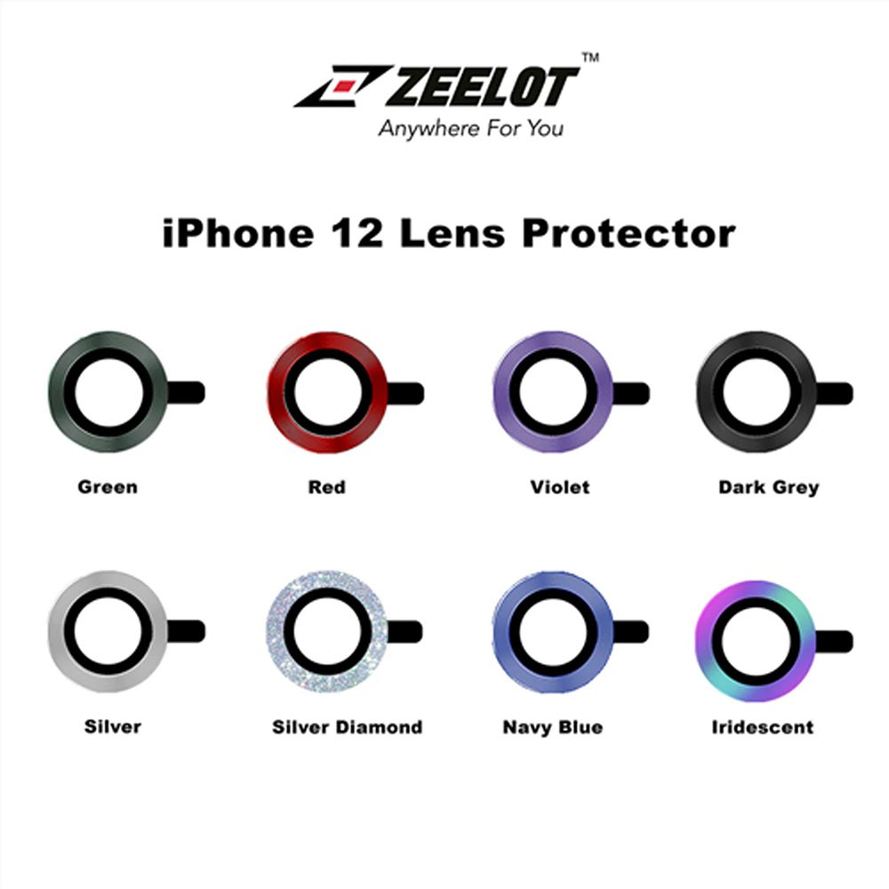 Kính Cường Lực Camera Lens Zeelot Titanium iPhone 12 Pro Max / 12 Pro / 12 / 12 Mini / 11