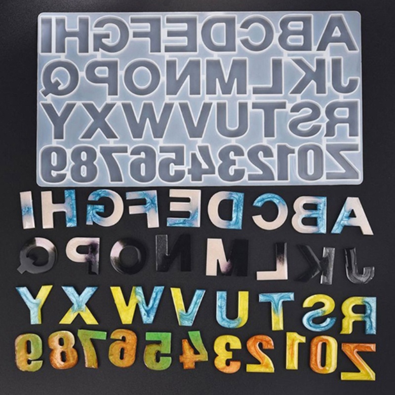 Sa Khuôn Silicon Hình Chữ Cái Tiếng Anh Làm Móc Khóa / Trang Sức Thủ Công DIY