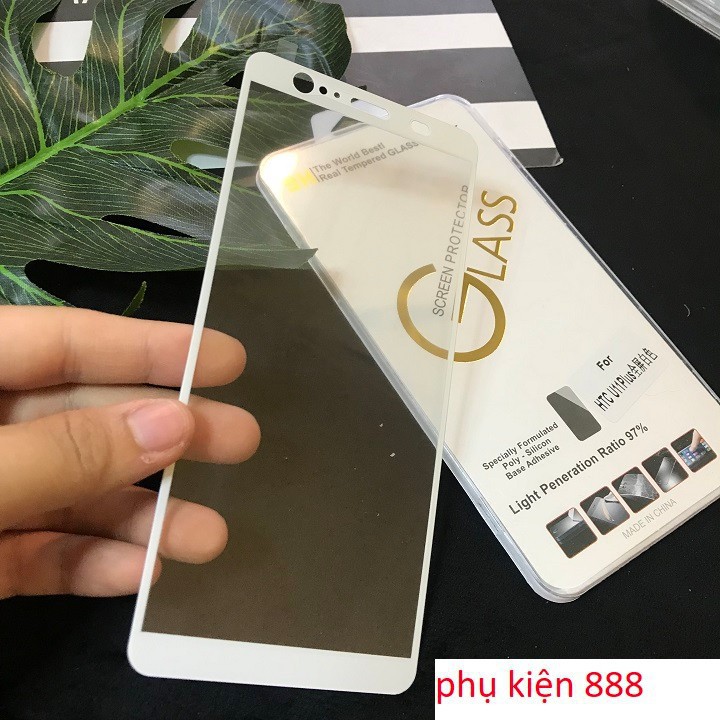 Miếng dán kính cường lực cho HTC U11 Plus Full màn Glass - CL207