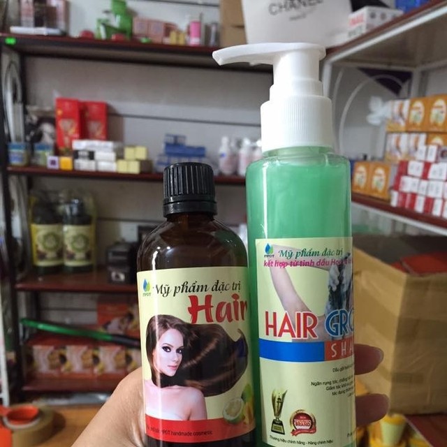 [Deal sốc] Combo tinh dầu bưởi và dầu gội bưởi kích thích mọc tóc, trị rụng tóc
