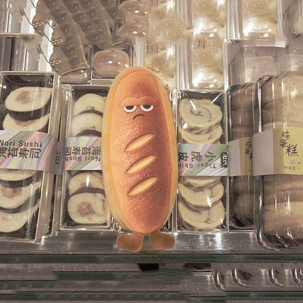 Túi Đựng Bút Hình Bánh Mì Lấp Lánh Dễ Thương Vui Nhộn Sức Chứa Lớn Sắp Xếp Gọn Gàng Cho Học Sinh