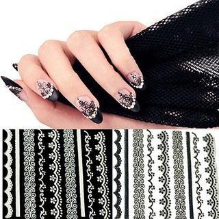 Set 30 Miếng Dán Ren Trắng Đen Thiết Thực
