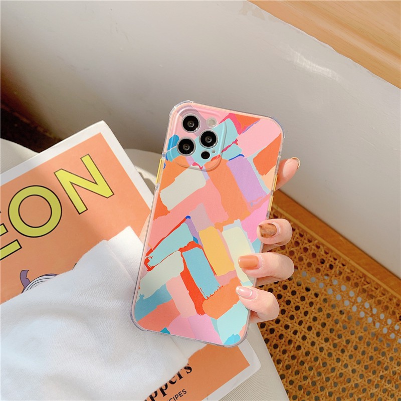 Ốp Lưng iPhone họa tiết Colorful Vệt Màu dành cho iPhone 12 Pro Max/11 Pro Max/Xs Max/7 8 Plus - Mèo Ú Case