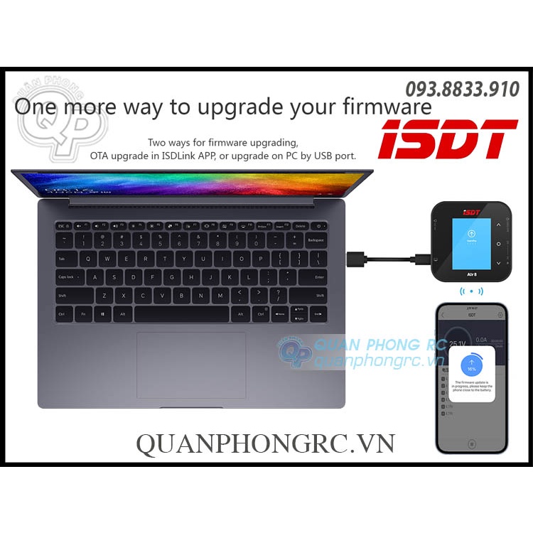 Sạc ISDT Air 8 500W 20A 1-8S Smart Charger