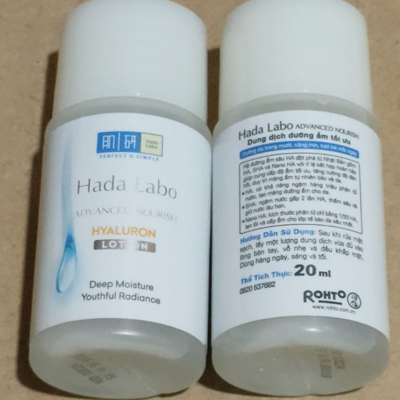 Dung dịch dưỡng ẩm hadalabo 20Ml