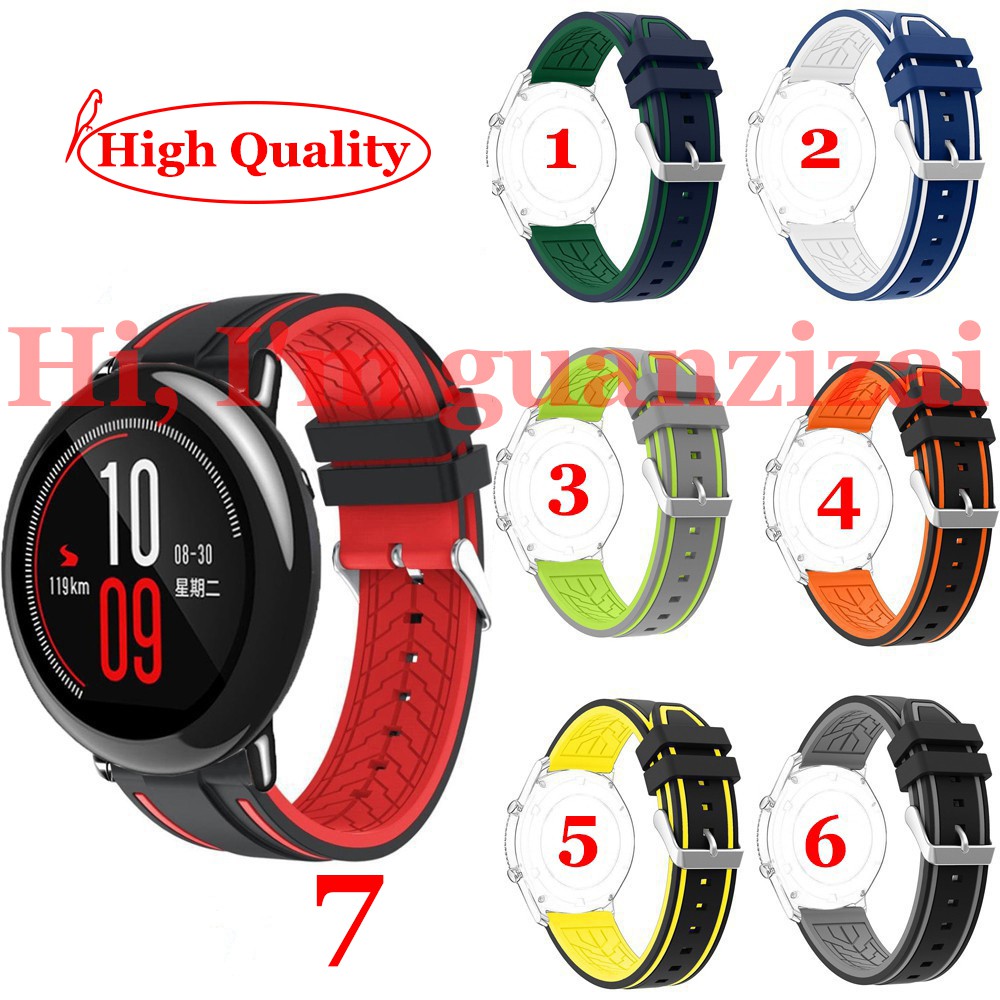 Set dây đeo kiểu dáng thời trang kèm vòng gài dành cho đồng hồ thông minh Huami Amazfit Pace A1602