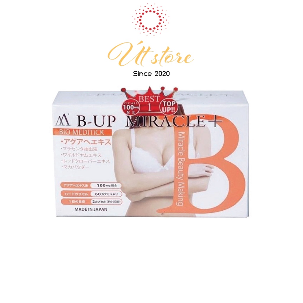 Viên uống nở ngực, mông B-Up Miracle + 60 viên Nhật Bản