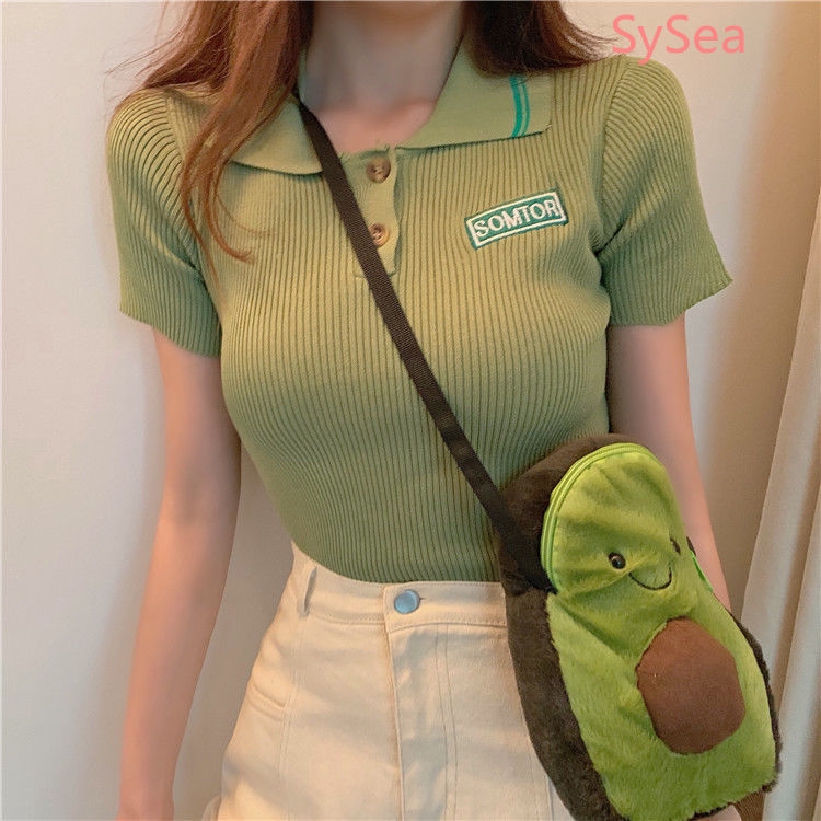 Áo thun nữ tay ngắn thời trang mùa hè cổ điển cho nữ