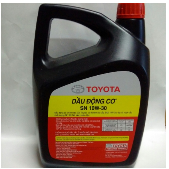 Dầu nhớt động cơ Toyota 10W30 chính hãng Toyota dùng cho máy xăng