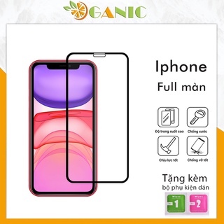 Kính cường lực Iphone 6 6s 7 8 plus X XR XSMax 11 Pro ProMax 12 mini Promax 13 13promax [Full Màn 9D]