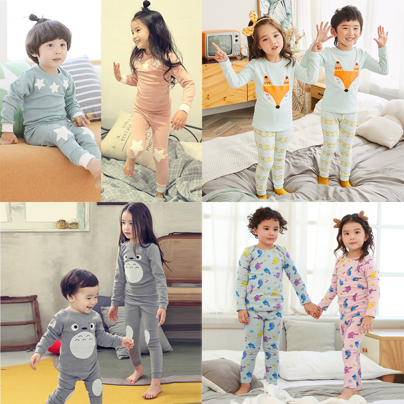 Đồ Ngủ Pajamas Chất Cotton Giữ Ấm Cho Bé