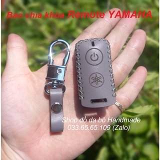 Bao Da Chìa Khóa Yamaha NVX, Janus, Nozza Grande, FreeGo, Latte, Exciter 155, bọc chìa remote xe máy kèm tặng móc khóa