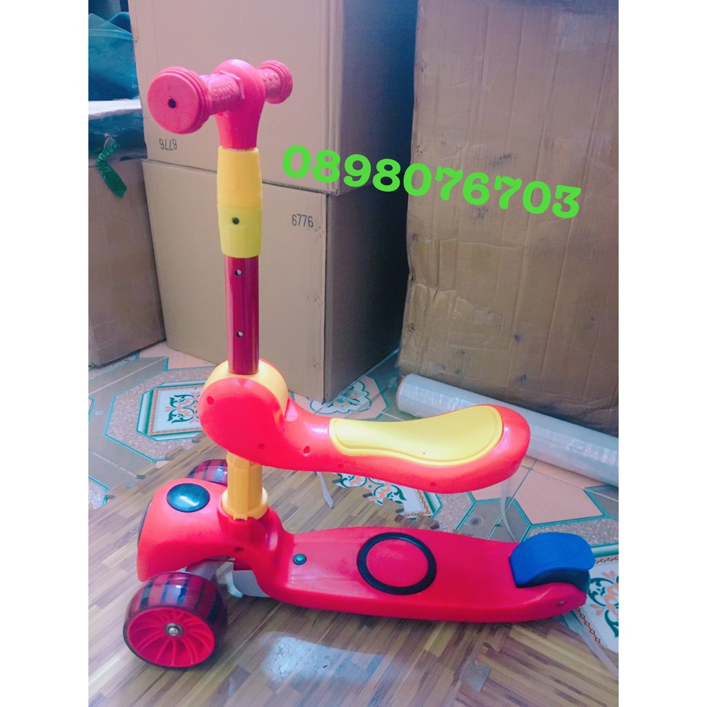 XE TRƯỢT SCOOTER CÓ ĐÈN ❤️ CÓ NHẠC