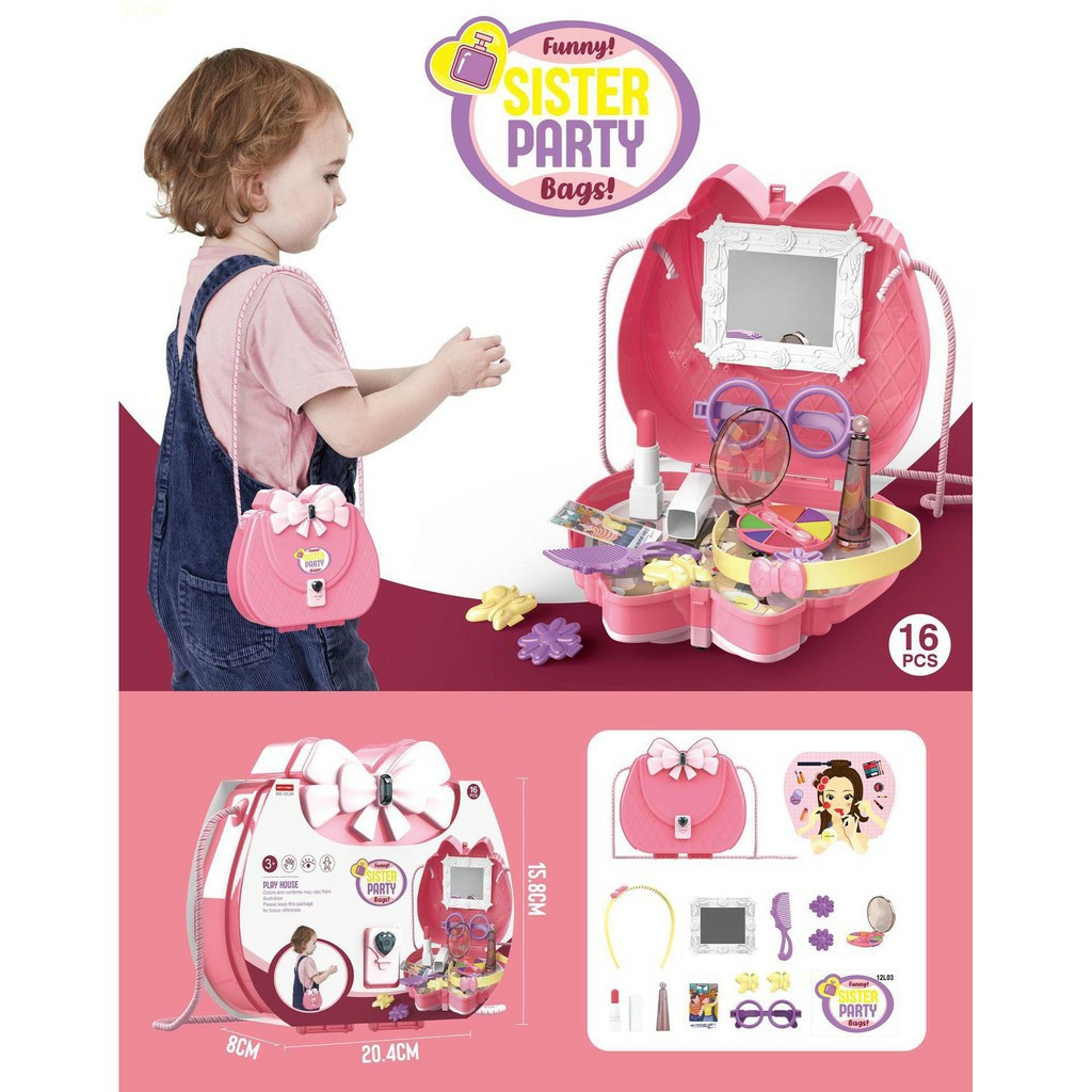 Bộ Đồ Chơi Trang Điểm Cho Bé Kèm Túi 9544