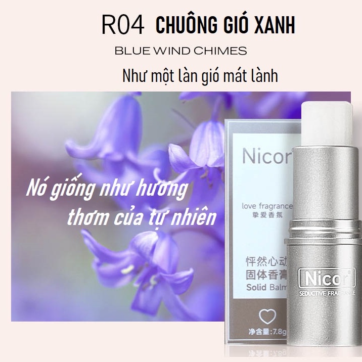 Nước Hoa Khô Nicor Dạng Sáp Lưu Hương Thơm Lâu Cho Nam Và Nữ