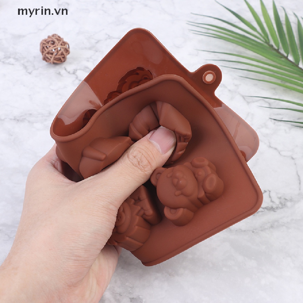Khuôn Silicone Tạo Hình Làm Bánh Kẹo Hình Động Vật DIY