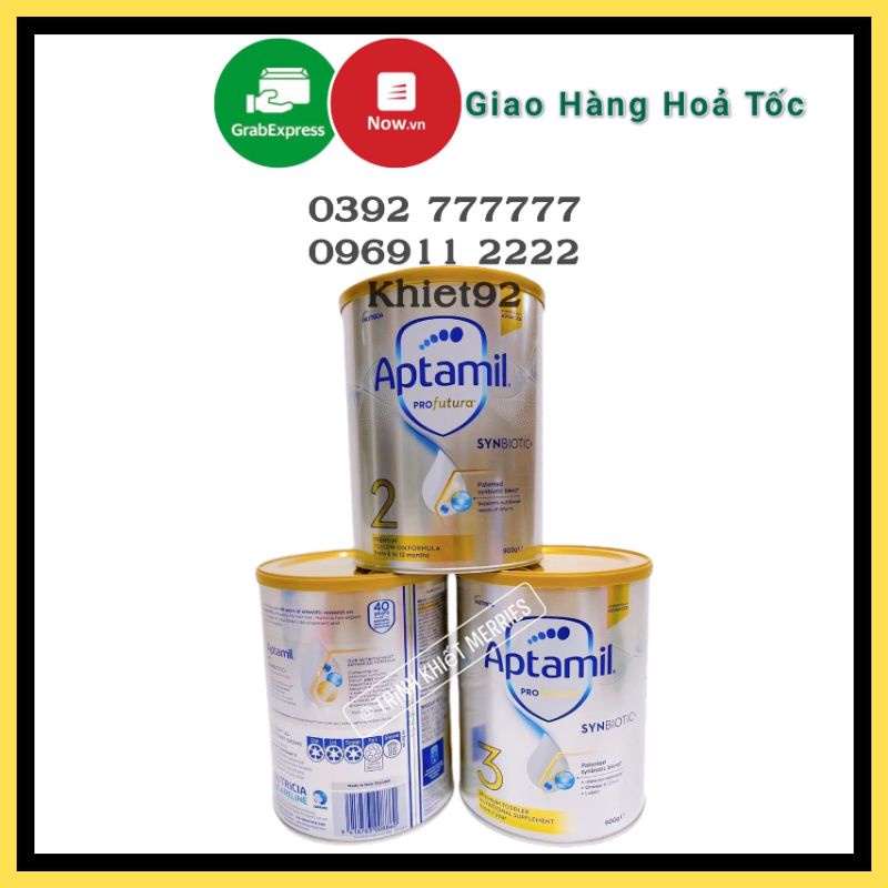 HCM- Sữa APTAMIL PROFUTURA Úc Số 1,2,3 -900gr MẪU MỚI