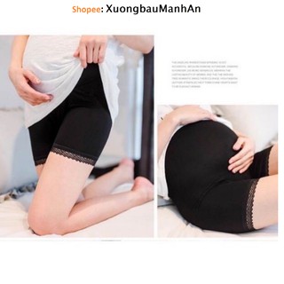 Quần đùi BẦU mặc trong váy chất cotton có chun chỉnh bụng