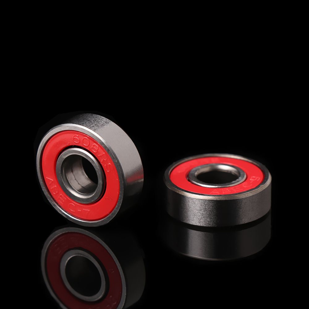 10 vòng bi 608RS bằng thép carbon bền chống mòn nhiều màu sắc dành cho ván trượt
