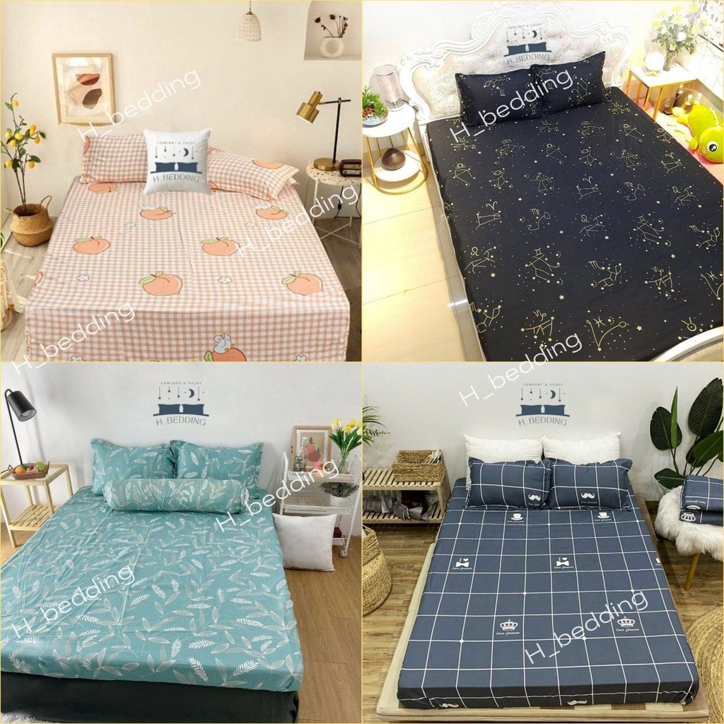 Ga trải giường cotton poly 1m6,1m8,drap giường hàn quốc,được chọn mẫu | WebRaoVat - webraovat.net.vn