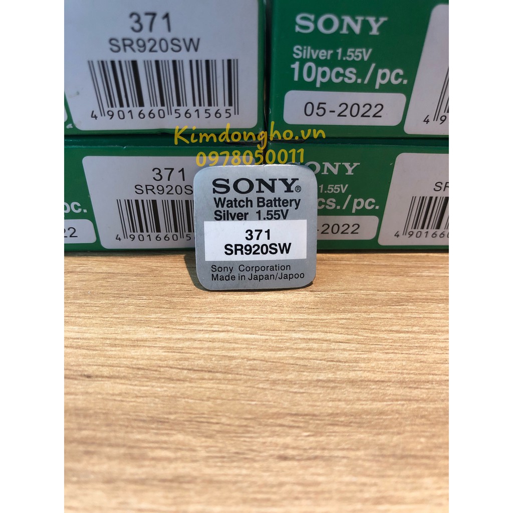 Viên pin đồng hồ Sony 920 chuyên thay pin đồng hồ đeo tay, điều khiển các loại - SR920SW - 371 vỉ 1 viên