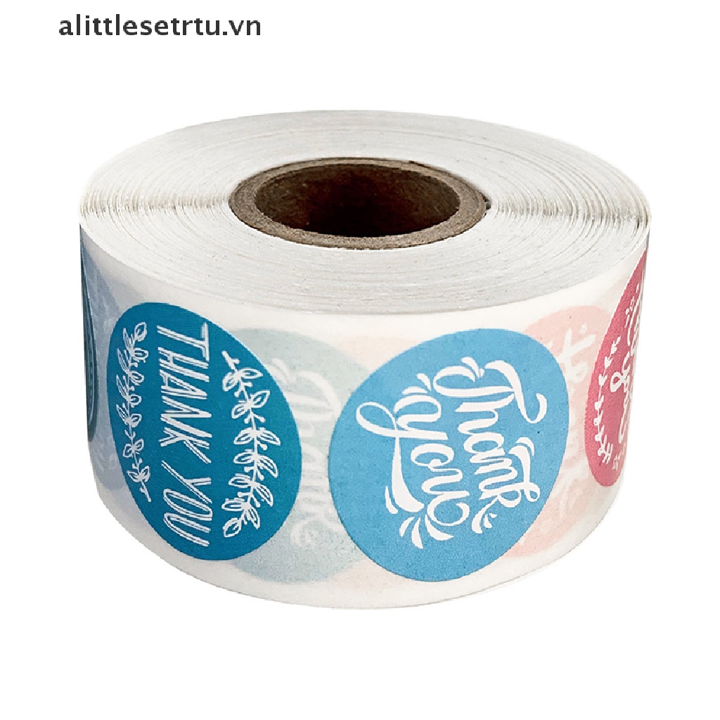 Set 500 Miếng Dán Tròn In Chữ THANK YOU Trang Trí Sổ Tay Z