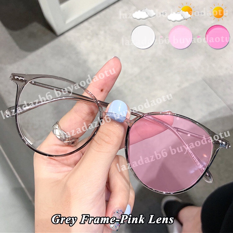 Kính Mát Thay Đổi Màu Sắc Chống Ánh Sáng Xanh Từ 50 Đến - 600 Phong Cách Retro Dành Cho Nam Nữ TR90