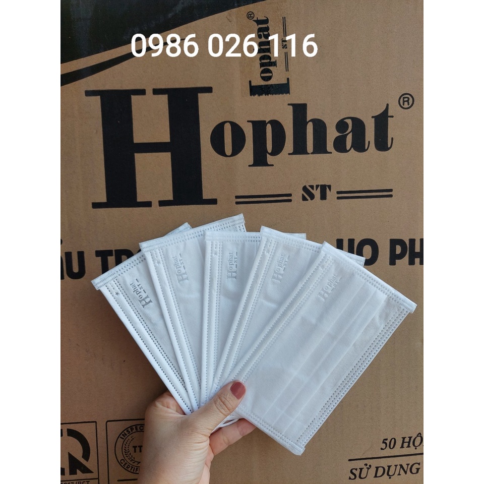 Khẩu Trang Y Tế Hồ Phát 4 lớp - Kháng Khuẩn, Chống Bụi, An Toàn Sức Khỏe