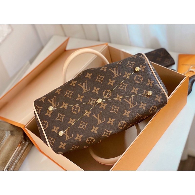 Túi công sở hoa nâu