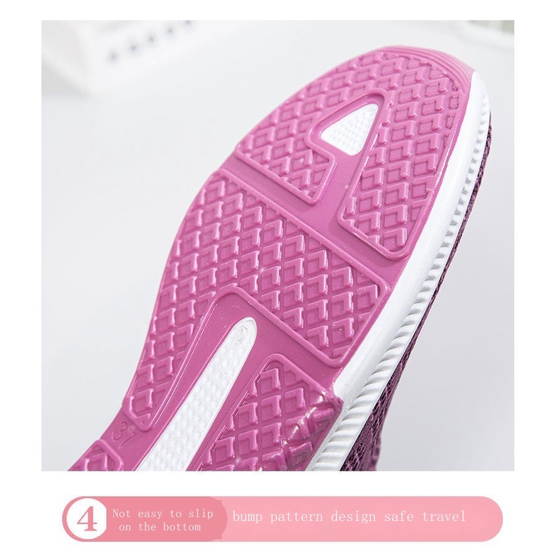 Giày Lười Đế Mềm Chống Trượt Phối Lưới Thoáng Khí Thời Trang Mùa Hè Cho Nữ