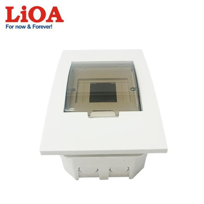 [CHÍNH HÃNG LIOA] Tủ điện LiOA đế nhựa dùng cho MCB, MCCB, RCBO chứa 2 đến 4 aptomat (SE4FC2/4LA)