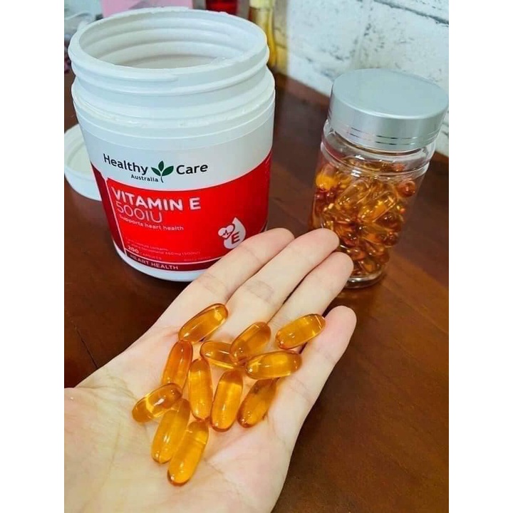 Viên uống bổ sung Vitamin E Healthy Care 500IU 200 viên của Úc
