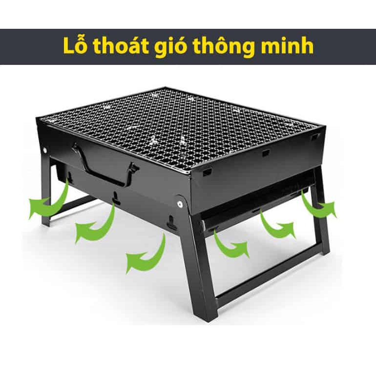 Bếp nướng than cao cấp gấp gọn tiện lợi khi đi du lịch ngoài trời