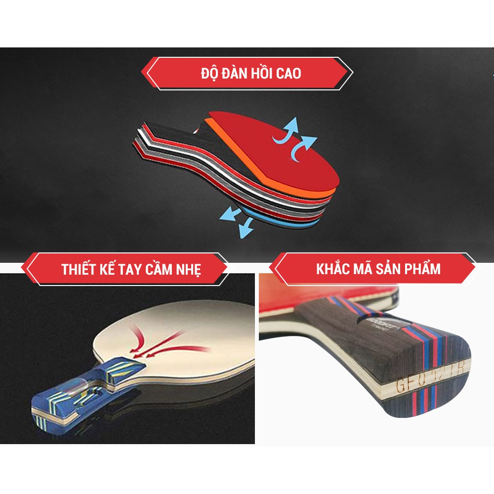 Vợt bóng bàn [GIÁ SỐC] TẶNG kèm 3 bóng