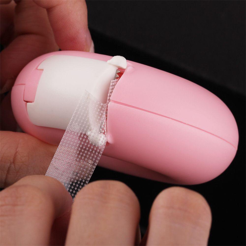 Giá Đỡ Cuộn Băng Keo Dán Lông Mi Bằng Nhựa Hình Bánh Donut Trái Tim