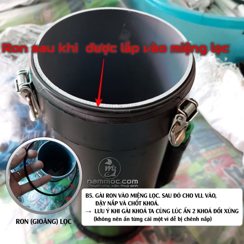 Lọc chế fi114 | 8,5W - 600L/H - lọc chế phi 114 - lọc thủy sinh - hồ cá