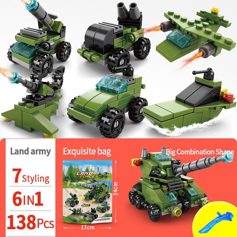 Đồ chơi xếp hình,lắp ráp lego 8612-5 ghép hình cho bé- Biệt độ lính đánh bộ